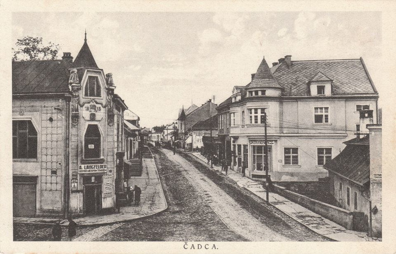 Stará Čadca - okolo roku 1920 až 1930 - Paláriková ulica (2)