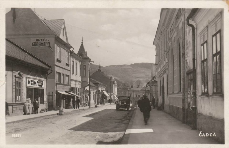 Stará Čadca - okolo roku 1931 - Paláriková ulica