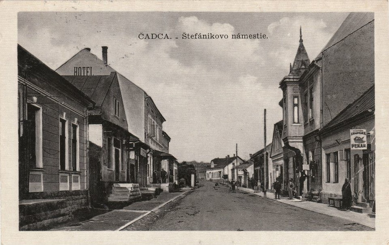 Stará Čadca - okolo roku 1930 - Štefánikovo námestie