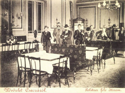 Stará Čadca - Hotel Politzer - interier - pred rokom 1918