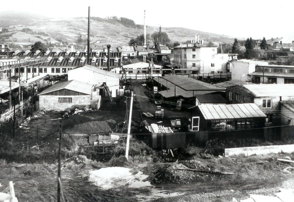 Stará Čadca - Matičné námestie - pred rokom 1980 (vystavba DK)