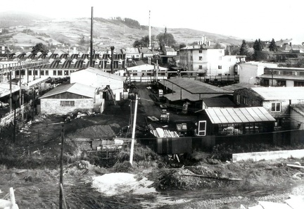 Stará Čadca - Matičné námestie - pred rokom 1980 (vystavba DK)